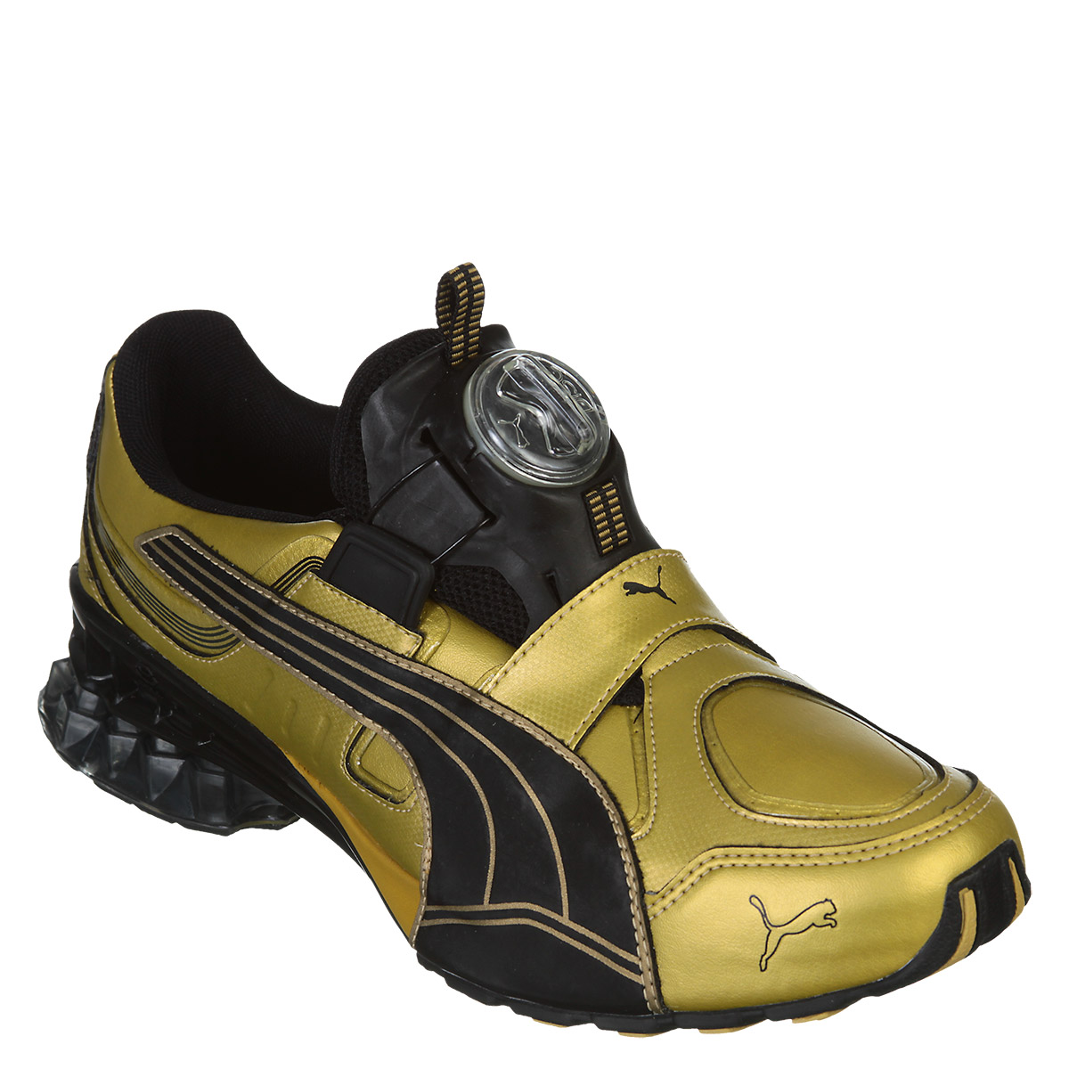 puma preto e dourado