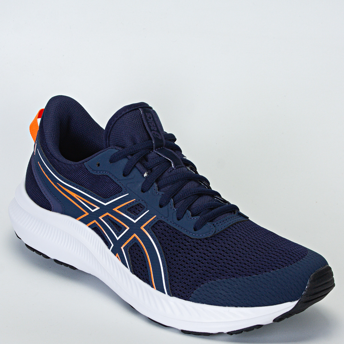 Tênis Asics Jolt 5 Masculino Corrida - Caminhada - Azul Escuro/Laranja
