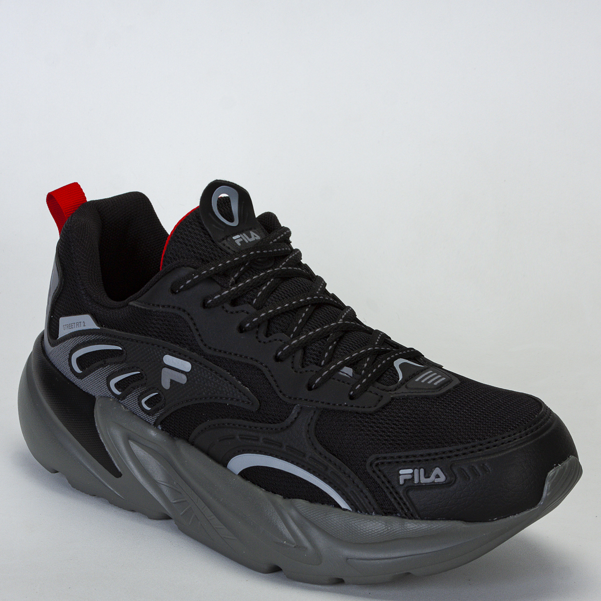 Tênis Fila Street Fit 2 Masculino Esportivo - Preto/Cinza