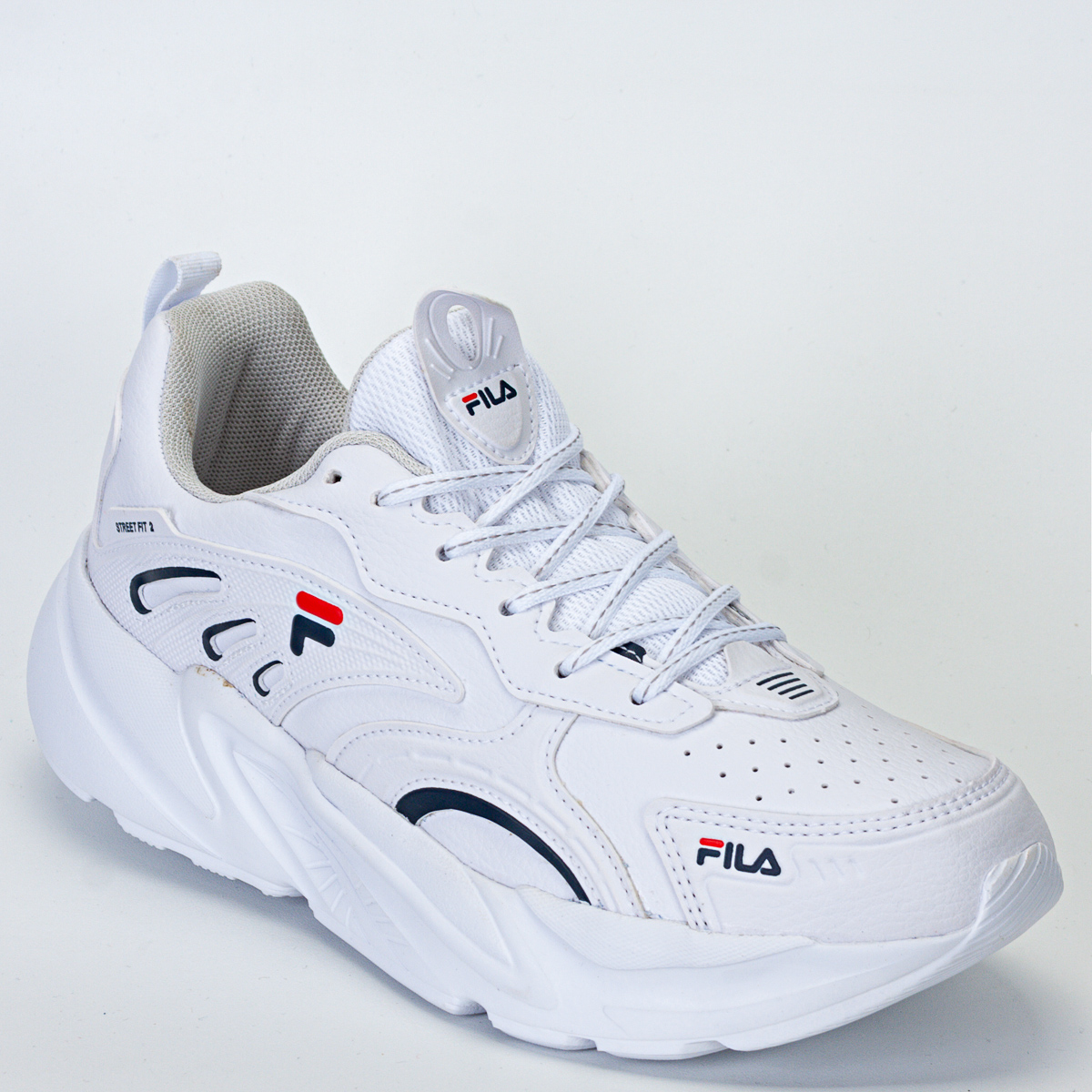 Tênis Fila Street Fit 2 Masculino Esportivo - Branco/Marinho