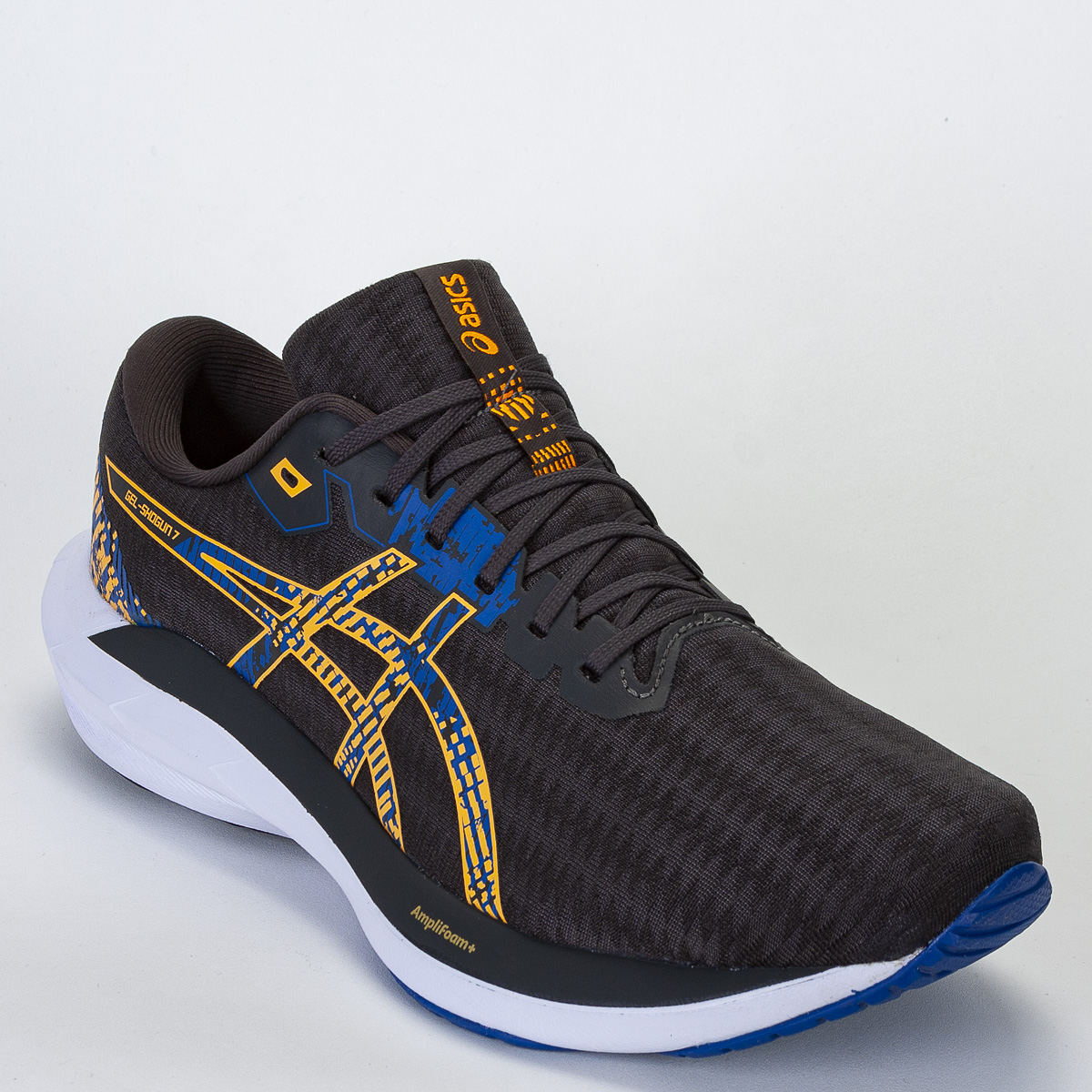 Tênis Asics Gel Shogun 7 Masculino Corrida - Caminhada - Cinza/Amarelo