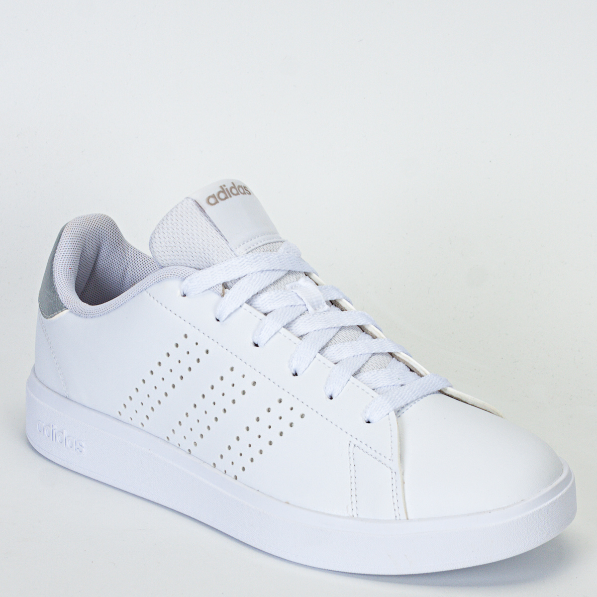 Tênis Adidas Advantage Base 2.0 Masculino Casual - Branco/Prata