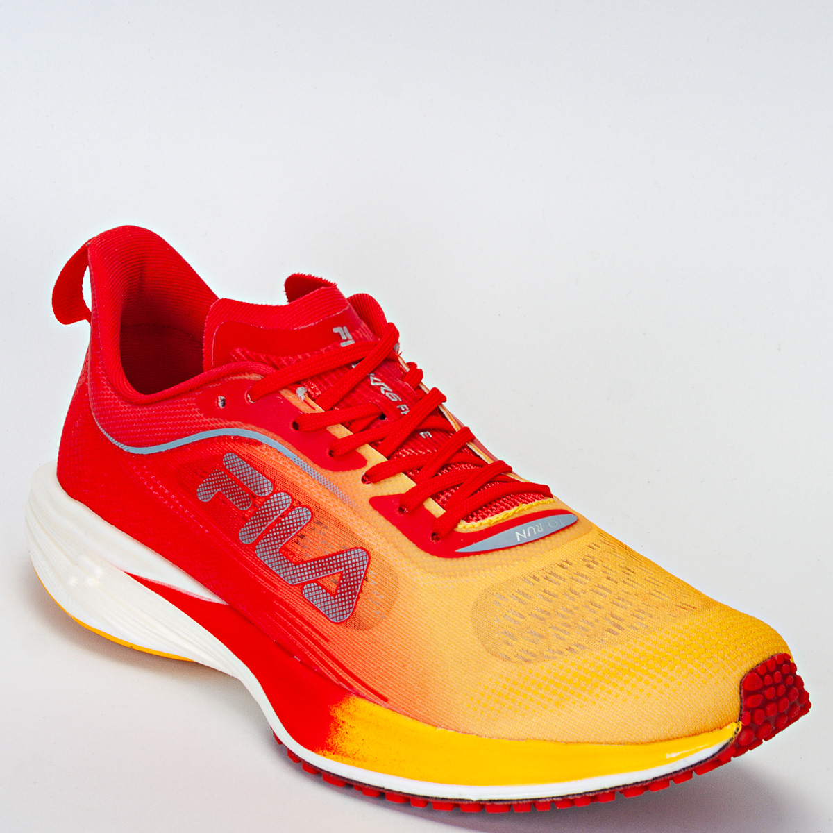 Tênis Fila Kenya Racer 6 Frame Masculino Corrida - Vermelho/Amarelo