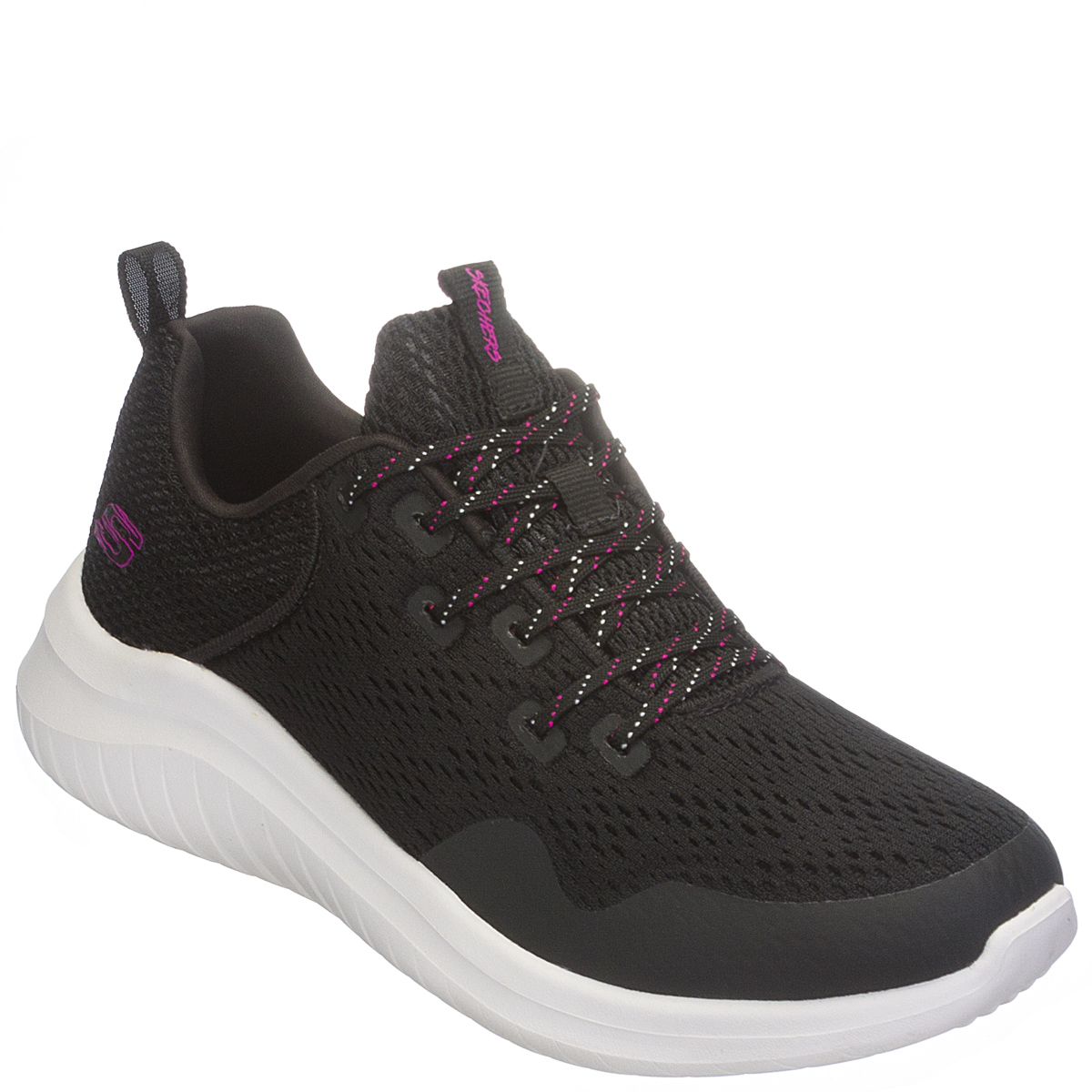 Tênis Skechers Ultra Flex 2.0 Hig Feminino Corrida - Caminhada - Preto/Roxo
