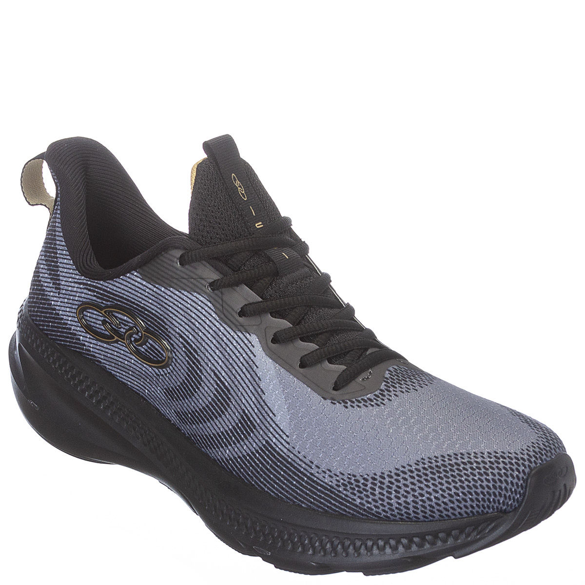 Tênis Olympikus Urano Masculino Esportivo - Cinza/Dourado