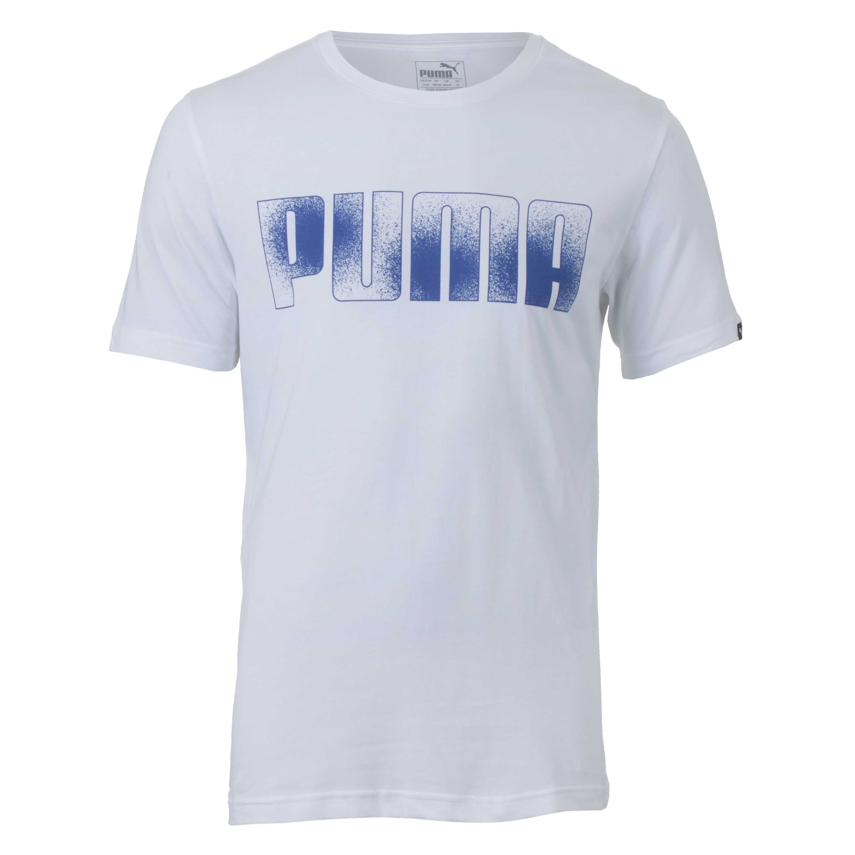 Camiseta Masc. Puma Bread Tee - Branco/Azul