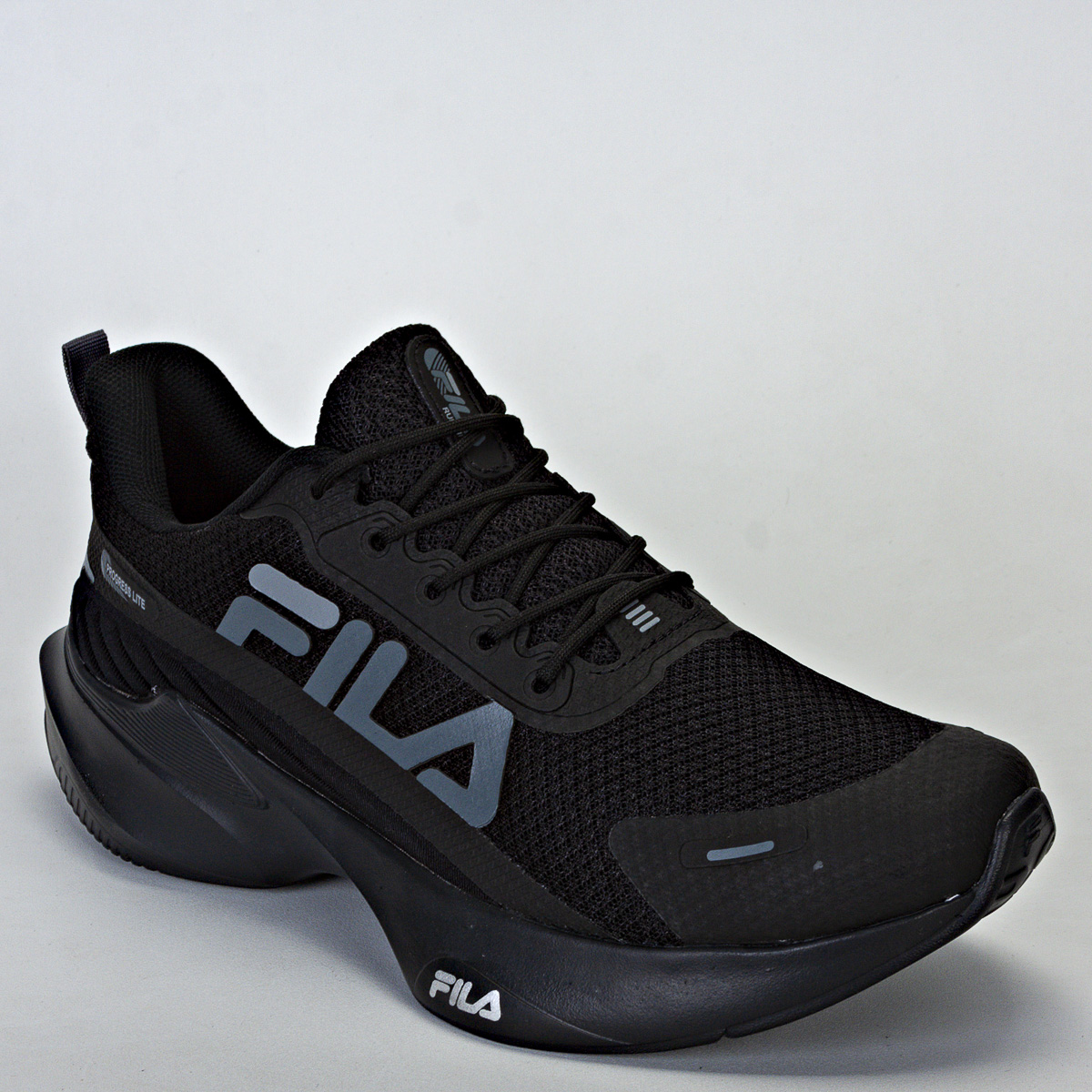 Tênis Fila Progress Lite Masculino Corrida - Caminhada - Preto/Grafite