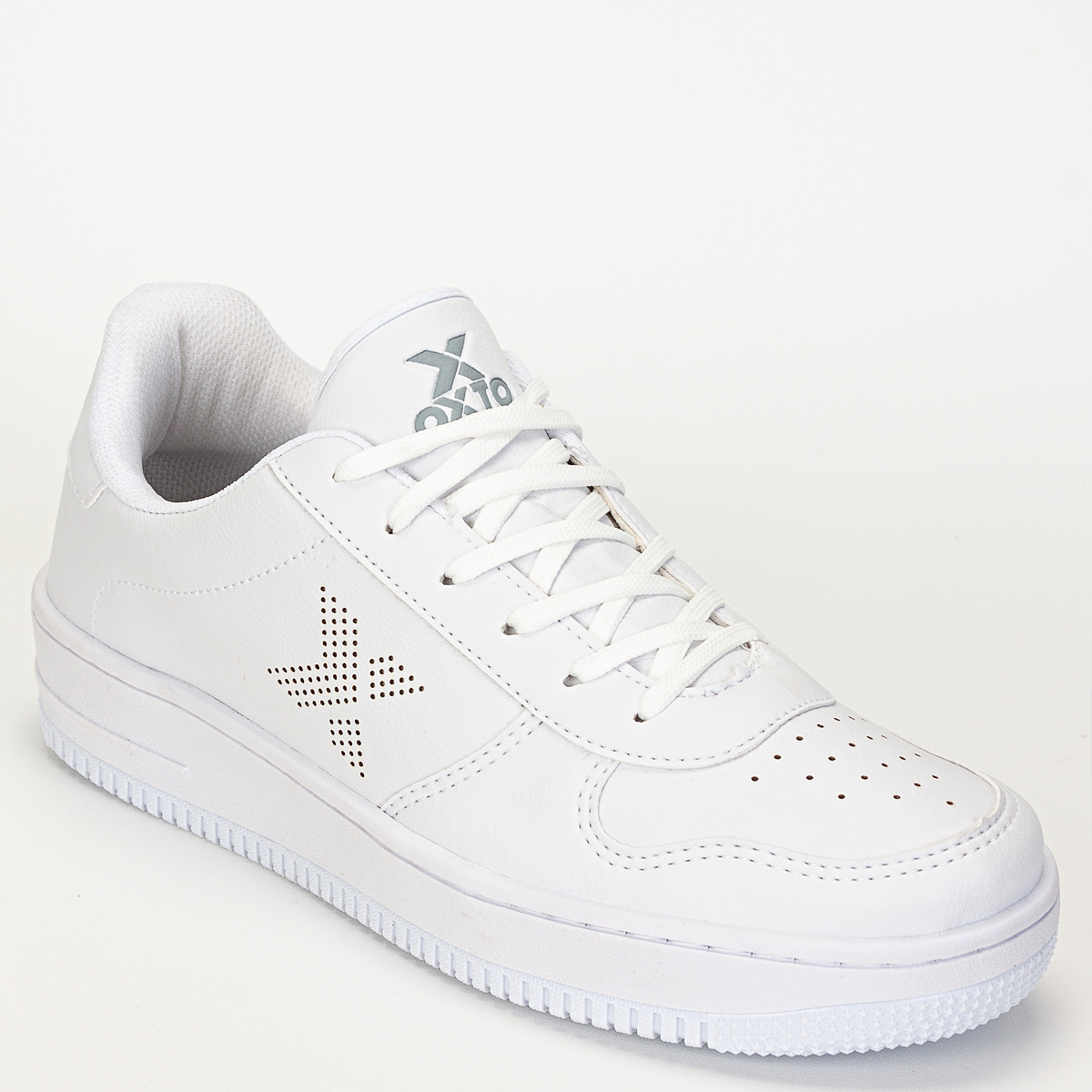 Tênis Oxto Planet Shoes Stone Unissex Casual - Branco/Branco