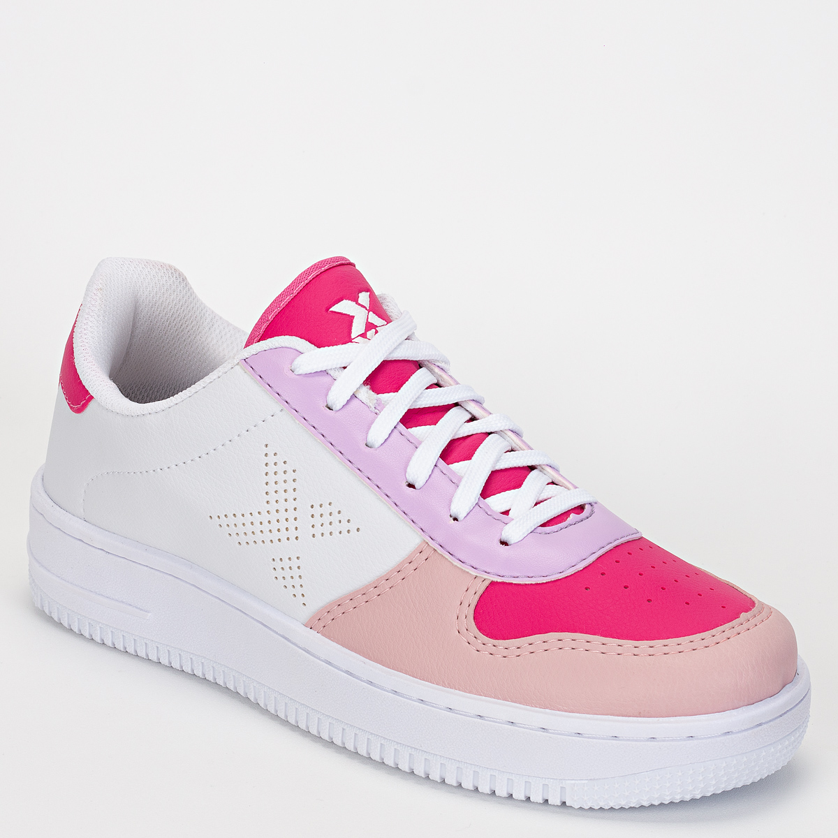 Tênis Oxto Planet Shoes Stone Unissex Casual - Branco/Rosé