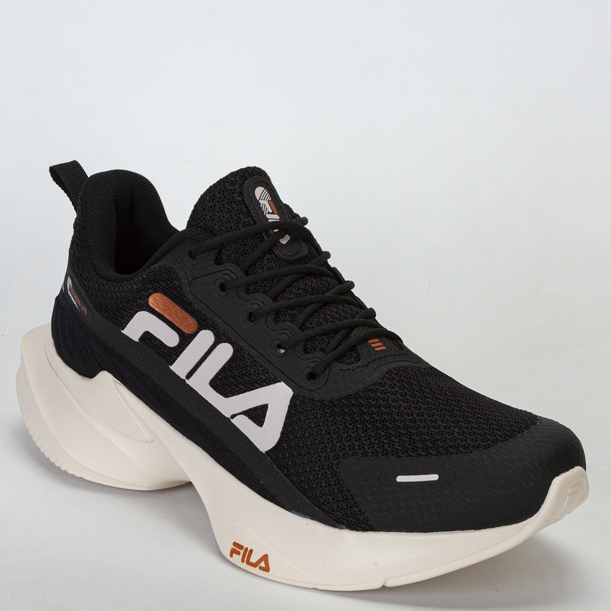 Tênis Fila Progress Lite Feminino Corrida - Caminhada - Preto/Bege