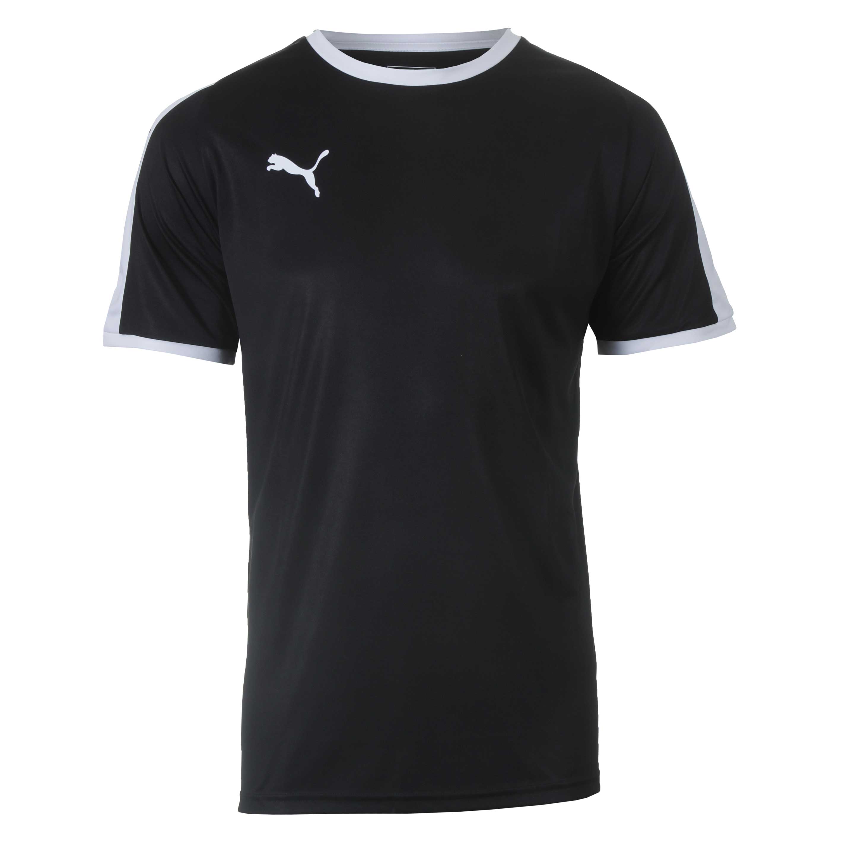 Camiseta Masc. Puma Liga Jersey Casual - Preto/Branco
