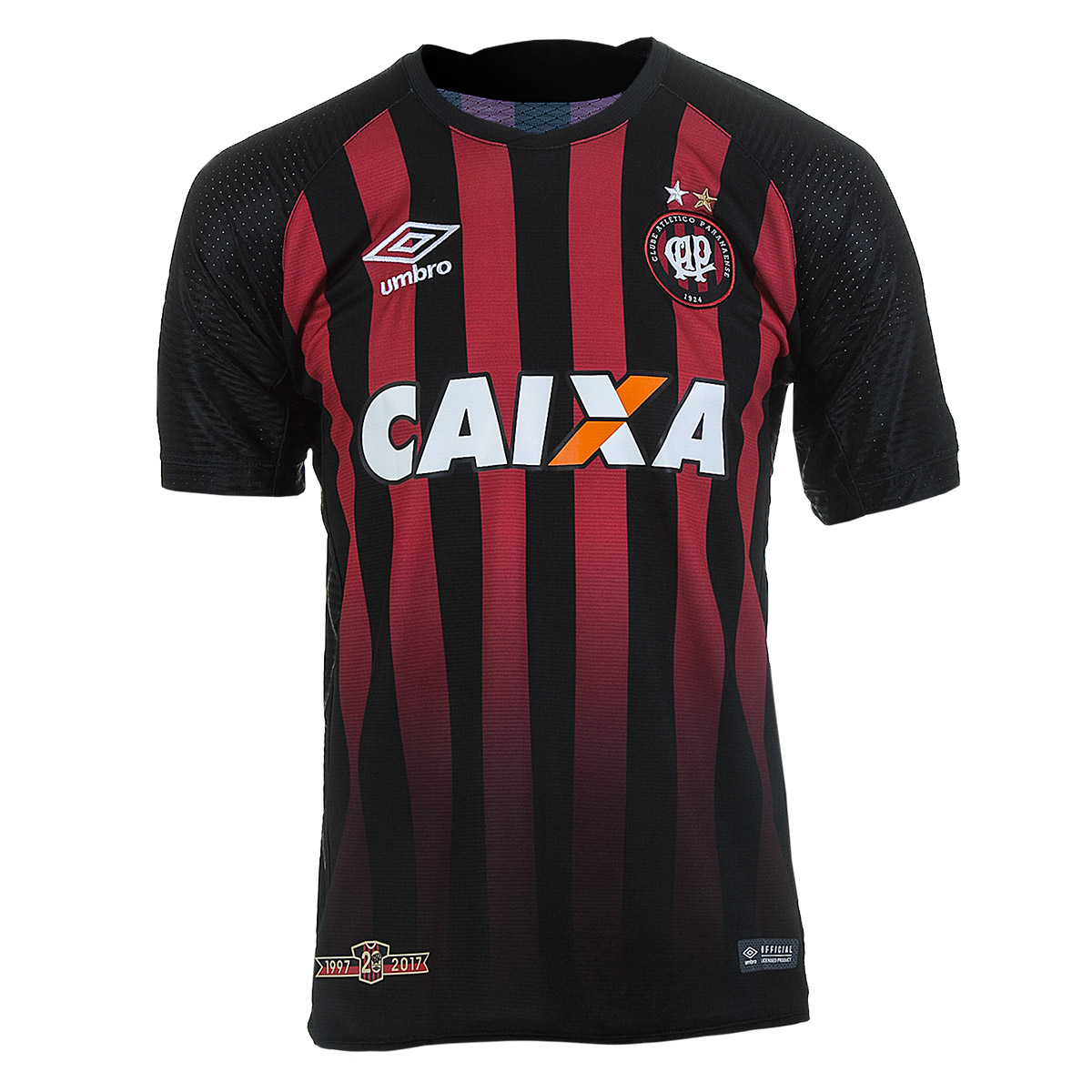 Camiseta Masc. Umbro Atletico Paranaense Of.1 2017 - Preto/Vermelho